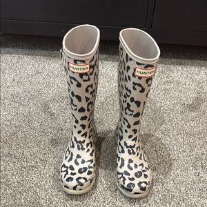 Hunter Animal Print Tall Boots